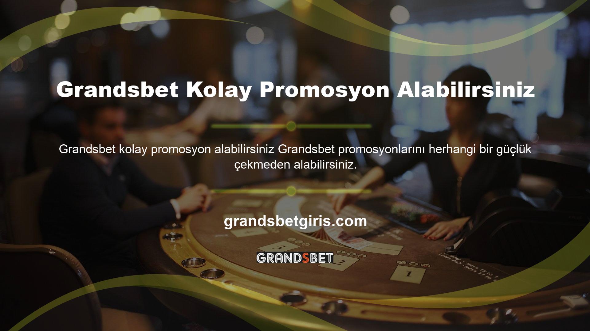 Bunlar, siteyi ilk kez deneyen yeni müşterilere sunulan promosyonlardır